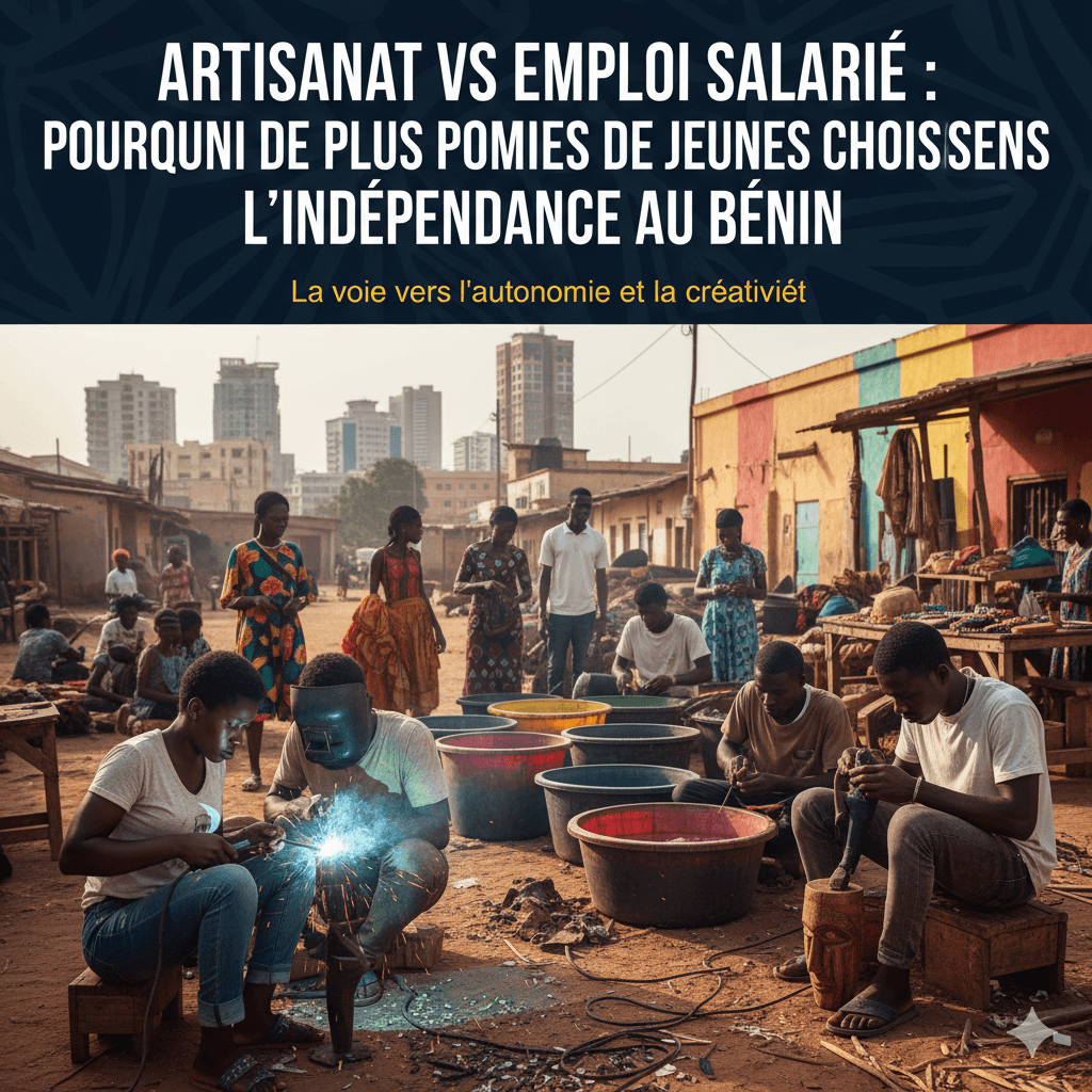 Artisanat vs emploi salarié : pourquoi de plus en plus de jeunes choisissent l’indépendance au Bénin