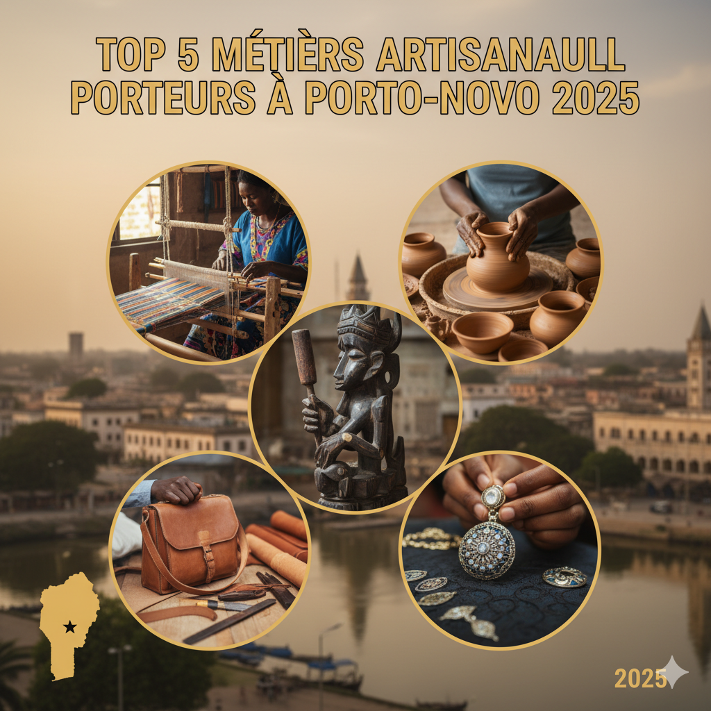 Top 5 métiers artisanaux porteurs à Porto-Novo (Bénin) : opportunités 2025 pour artisans locaux
