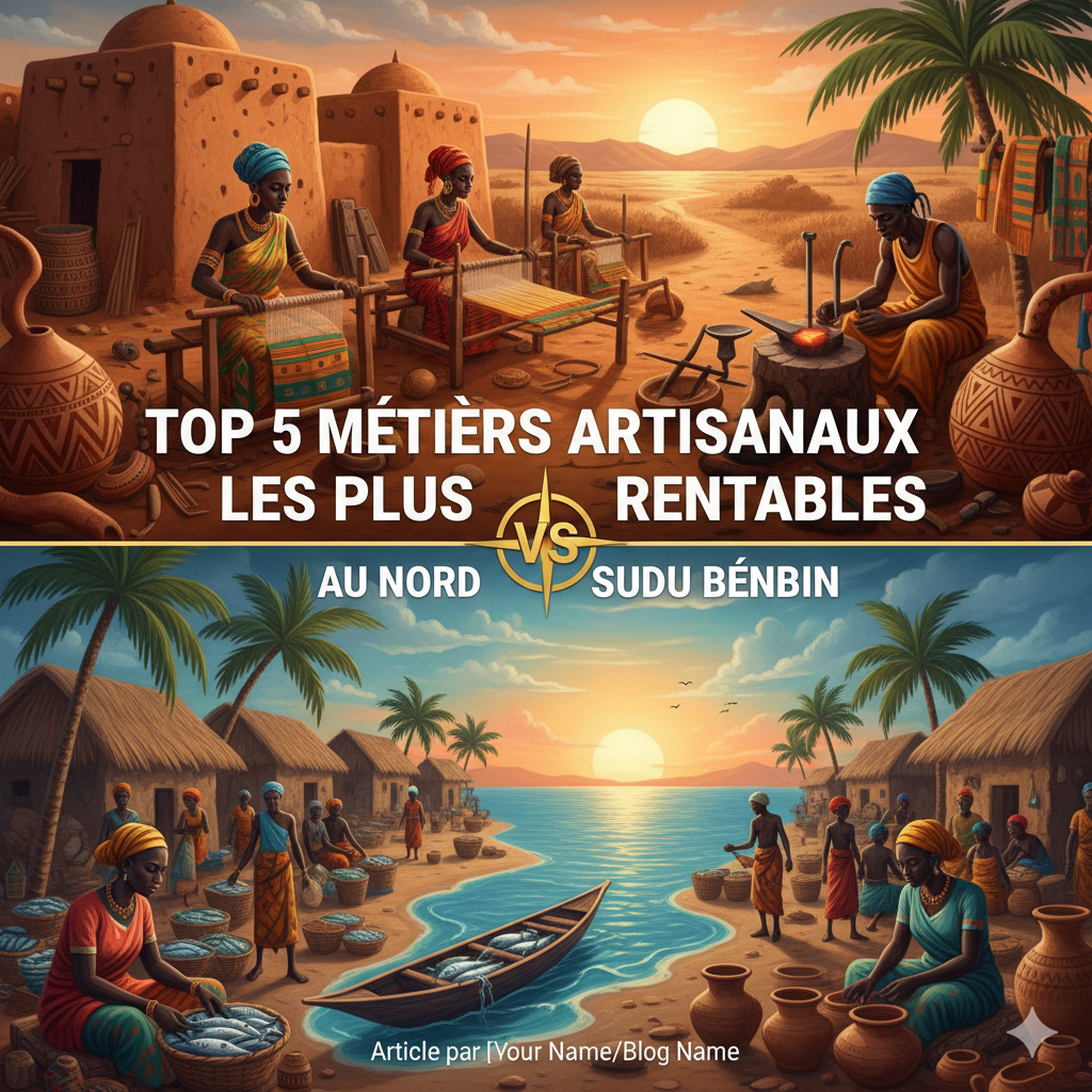 Top 5 métiers artisanaux les plus rentables au Nord vs au Sud du Bénin